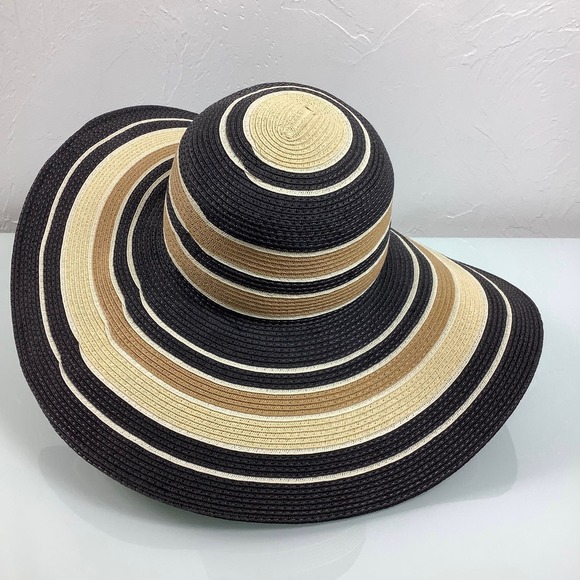 Doreman Pacific Wide Brin Multicolor Straw Hat size OSFM EUC - Picture 4 of 10